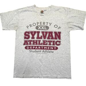 Vintage 1999 Sylvan Athletic Department‎ Student Athlete Shirt Gray Men Medium